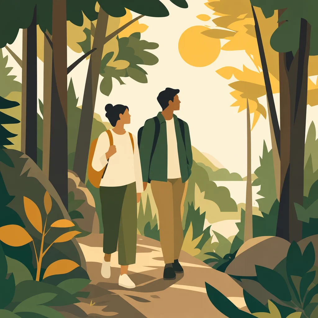 Walking in nature